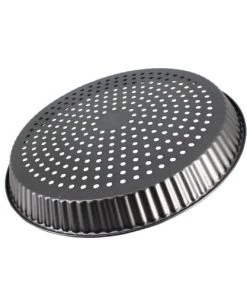 Menastyl Plats à Four Moule à Tarte Perforé En Acier Carbone 32 Cm -Poêles et wok Soldes moule a tarte perfore en acier carbone 32 cm 5