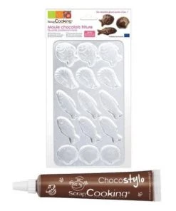 ScrapCooking Plats à Four Moule Rigide Pour Fritures En Chocolat + 1 Stylo Chocolat Offert