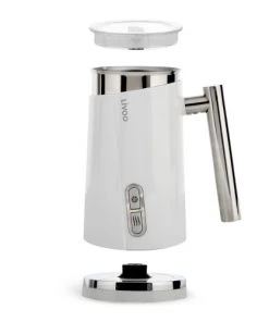 Livoo Ustensiles De Cuisine Et De Pâtisserie Mousseur à Lait En Acier Inoxydable Blanc -Poêles et wok Soldes mousseur a lait en acier inoxydable blanc 2