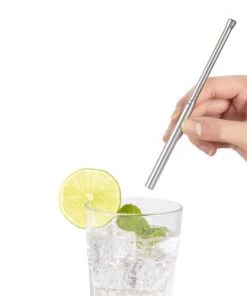 Kikkerland Ustensiles De Cuisine Et De Pâtisserie Paille De Voyage Rétractable -Poêles et wok Soldes paille de voyage retractable 4