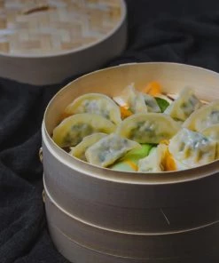 World Of Flavours Casseroles Panier Vapeur à 2 Niveaux En Bambou Marron -Poêles et wok Soldes panier vapeur a 2 niveaux en bambou marron 2