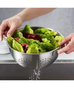 GEFU Ustensiles De Cuisine Et De Pâtisserie Passoire En Acier Inoxydable Argent 24cm -Poêles et wok Soldes passoire en acier inoxydable argent 24cm 2