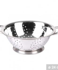 Wadiga Ustensiles De Cuisine Et De Pâtisserie Passoire Inox Avec Anses D24cm -Poêles et wok Soldes passoire inox avec anses d24cm 1