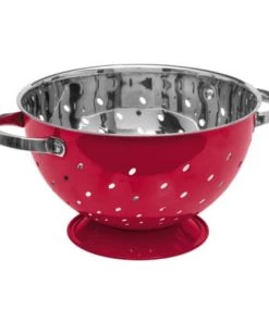 Five Simply Smart Ustensiles De Cuisine Et De Pâtisserie Passoire Inox Rouge Avec Anses D25cm