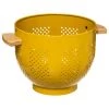 Five Simply Smart Ustensiles De Cuisine Et De Pâtisserie Passoire Métal Jaune Et Bois - Diamètre 22cm -Poêles et wok Soldes passoire metal jaune et bois diametre 22cm 2