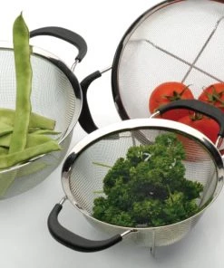 BergHoff Ustensiles De Cuisine Et De Pâtisserie Passoire Ronde En Maille Inox 19 Cm -Poêles et wok Soldes passoire ronde en maille inox 19 cm 2