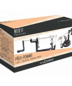 ScrapCooking Ustensiles De Cuisine Et De Pâtisserie Pèle-pomme Noir -Poêles et wok Soldes pele pomme noir 2