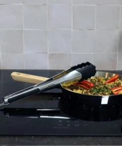OGO Living Ustensiles De Cuisine Et De Pâtisserie Pince Multi-usage En Inox Et Silicone 34,5 Cm -Poêles et wok Soldes pince multi usage en inox et silicone 34 5 cm 3