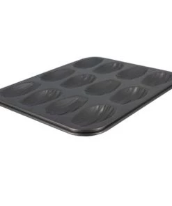 Menastyl Plats à Four Plaque à 12 Madeleines En Acier Carbone Anti Adhésif