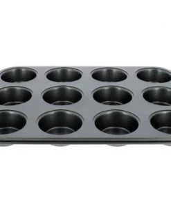 Menastyl Plats à Four Plaque à 12 Muffins En Acier Carbone -Poêles et wok Soldes plaque a 12 muffins en acier carbone 4