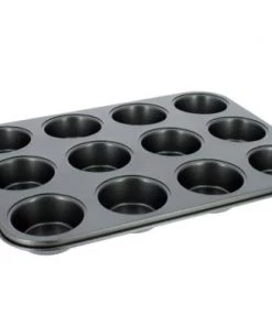 Menastyl Plats à Four Plaque à 12 Muffins En Acier Carbone -Poêles et wok Soldes plaque a 12 muffins en acier carbone 5