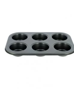 Menastyl Plats à Four Plaque à 6 Muffins En Acier Carbone -Poêles et wok Soldes plaque a 6 muffins en acier carbone 4