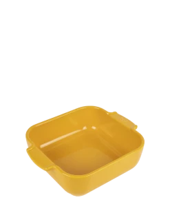 Peugeot Saveurs Plats à Four Plat à Four Carré En Céramique Jaune Safran 21x21cm