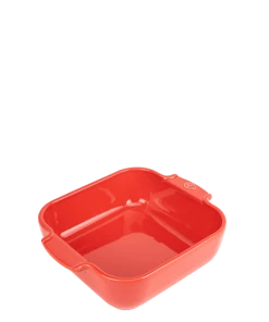 Peugeot Saveurs Plats à Four Plat à Four Carré En Céramique Rouge 21x21cm