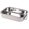 Wadiga Plats à Four Plat à Lasagne Inox Avec Poignées - 27.5x20x5.5cm -Poêles et wok Soldes plat a lasagne inox avec poignees 27 5x20x5 5cm