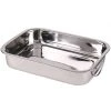 Wadiga Plats à Four Plat à Lasagne Inox Avec Poignées - 33x24x6cm -Poêles et wok Soldes plat a lasagne inox avec poignees 33x24x6cm