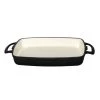 Vogue Ustensiles De Cuisine Et De Pâtisserie Plat En Fonte Rectangulaire 1,8 L Noir -Poêles et wok Soldes plat en fonte rectangulaire 1 8 l noir