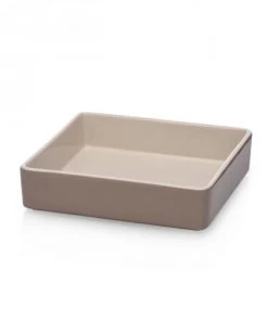 Ichendorf Plats à Four Plat En Grès Ivoire Et Sable 24x24x6cm