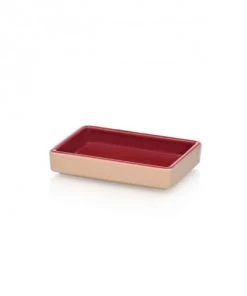 Ichendorf Plats à Four Plat En Grès Rouge Et Rose 15x10x3cm