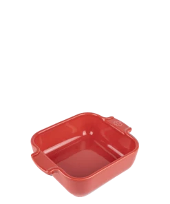 Peugeot Saveurs Plats à Four Plat Four Céramique Individuel Carré Rouge 18x18cm