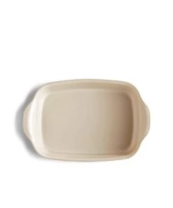 Emile Henry Plats à Four Plat Rectangulaire Argile Petit Modèle En Céramique Beige -Poêles et wok Soldes plat rectangulaire argile petit modele en ceramique beige 2