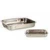 Wadiga Plats à Four Plats Four Rectangulaire En Acier Inoxydable - Lot De 2 -Poêles et wok Soldes plats four rectangulaire en acier inoxydable lot de 2