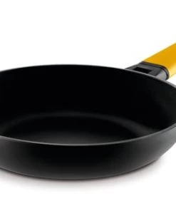 Castey Poêles Et Wok Poêle 24cm Antiadhésif, Fonte D’alu, Manche Amovible, Non Induction
