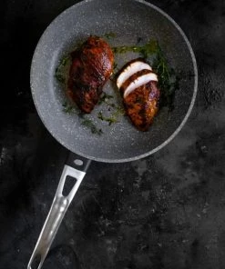 MasterClass Poêles Et Wok Poêle à Frire 26cm En Fonte Aluminium Gris Et Noir -Poêles et wok Soldes poele a frire 26cm en fonte aluminium gris et noir 4