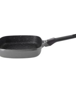BergHoff Poêles Et Wok Poêle à Griller Carrée Avec Poignée Amovible Gris 24 Cm - Gem