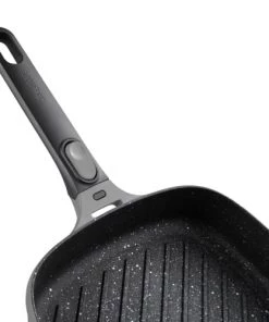 BergHoff Poêles Et Wok Poêle à Griller Carrée Avec Poignée Amovible Gris 28 Cm - Gem -Poêles et wok Soldes poele a griller carree avec poignee amovible gris 28 cm gem 3