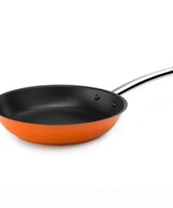 Pujadas Poêles Et Wok Poêle Anti-Adhésive Inox Ø 28cm Orange