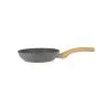 Menastyl Poêles Et Wok Poêle Avec Poignée En Aluminium Et Bois 20 Cm -Poêles et wok Soldes poele avec poignee en aluminium et bois 20 cm