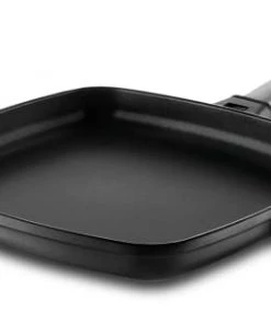 Castey Poêles Et Wok Poêle Carrée Lisse 22x22cm Antiadhésif, Fonte D'alu, Non Induction