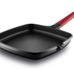 Castey Poêles Et Wok Poêle Carrée Lisse 22x22cm Antiadhésif, Fonte D’aluminium, Tous Feux -Poêles et wok Soldes poele carree lisse 22x22cm antiadhesif fonte d aluminium tous feux 14