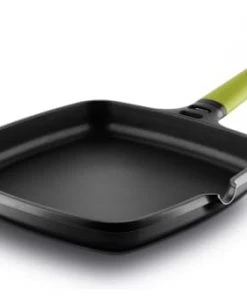 Castey Poêles Et Wok Poêle Carrée Lisse 27x27cm Antiadhésif, Fonte D’aluminium, Tous Feux