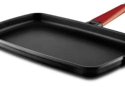 Castey Poêles Et Wok Poêle Carrée Lisse 40x25cm Antiadhésif, Fonte D'alu, Non Induction -Poêles et wok Soldes poele carree lisse 40x25cm antiadhesif fonte d alu non induction 4