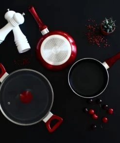 Menastyl Poêles Et Wok Poêle Compatible Induction En Aluminium 32 Cm -Poêles et wok Soldes poele compatible induction en aluminium 32 cm 3