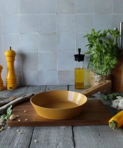 OGO Living Poêles Et Wok Poêle En Aluminium Forgé Jaune 20cm -Poêles et wok Soldes poele en aluminium forge jaune 20cm 3