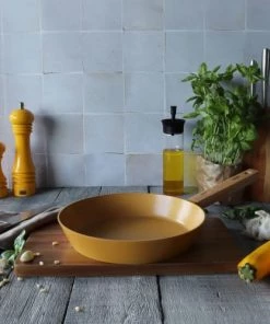 OGO Living Poêles Et Wok Poêle En Aluminium Forgé Jaune 24cm -Poêles et wok Soldes poele en aluminium forge jaune 24cm 3