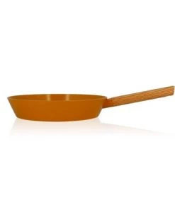 OGO Living Poêles Et Wok Poêle En Aluminium Forgé Jaune 28cm