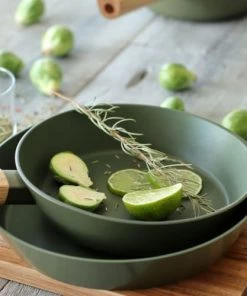 OGO Living Poêles Et Wok Poêle En Aluminium Forgé Kaki 20cm -Poêles et wok Soldes poele en aluminium forge kaki 20cm 2