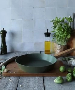 OGO Living Poêles Et Wok Poêle En Aluminium Forgé Kaki 24cm -Poêles et wok Soldes poele en aluminium forge kaki 24cm 2