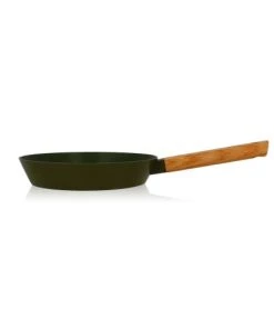 OGO Living Poêles Et Wok Poêle En Aluminium Forgé Kaki 24cm