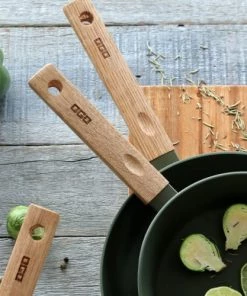 OGO Living Poêles Et Wok Poêle En Aluminium Forgé Kaki 24cm -Poêles et wok Soldes poele en aluminium forge kaki 24cm 5