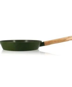 OGO Living Poêles Et Wok Poêle En Aluminium Forgé Kaki 28cm