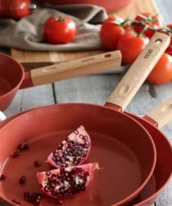 OGO Living Poêles Et Wok Poêle En Aluminium Forgé Paprika 20cm -Poêles et wok Soldes poele en aluminium forge paprika 20cm 3