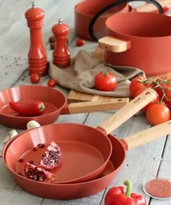 OGO Living Poêles Et Wok Poêle En Aluminium Forgé Paprika 24cm -Poêles et wok Soldes poele en aluminium forge paprika 24cm 4