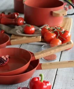 OGO Living Poêles Et Wok Poêle En Aluminium Forgé Paprika 28cm -Poêles et wok Soldes poele en aluminium forge paprika 28cm 4