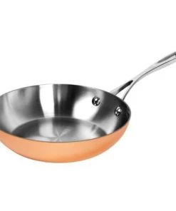 Vogue Poêles Et Wok Poêle En Cuivre Triple épaisseur Ø 20 Cm