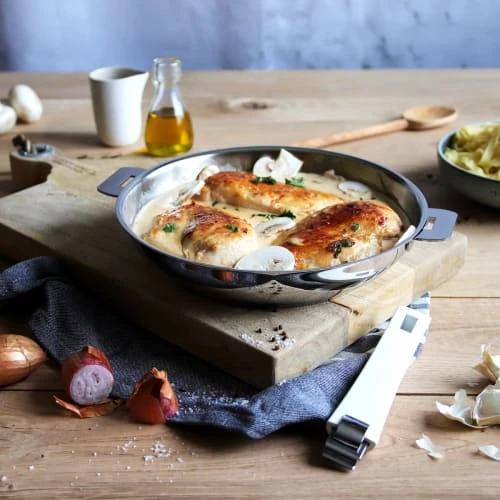 Cristel Poêles Et Wok Poêle Haute Inox Amovible 24cm 5 Cristel Poêles Et Wok Poêle Haute Inox Amovible 24cm – Image 3